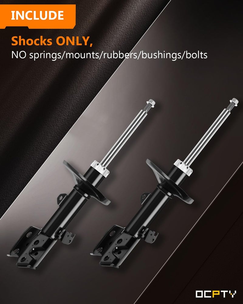OCPTY Front Shocks Struts for Toyota, OCPTY Shock Absorber Gas Shock Sets Fits 2009-2010 for Pontiac for Vibe FWD | 2009-2013 for Toyota Corolla | 2009-2013 for Toyota Matrix FWD 339114 339115 -Set of 2 - Image 5